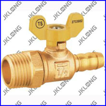 Brass Ball Valve With yellow Butterfly Handle For Gas LPG